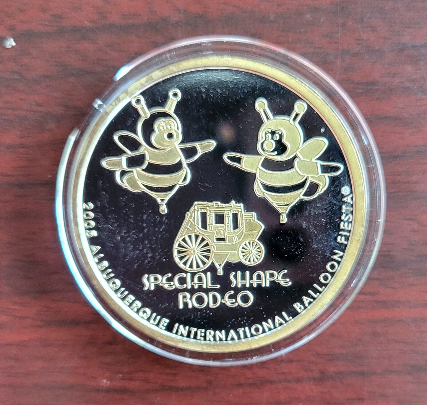 2005 Albuquerque Special Shape Rodeo Hot Air Balloon 1oz .999 Fine Silver Round