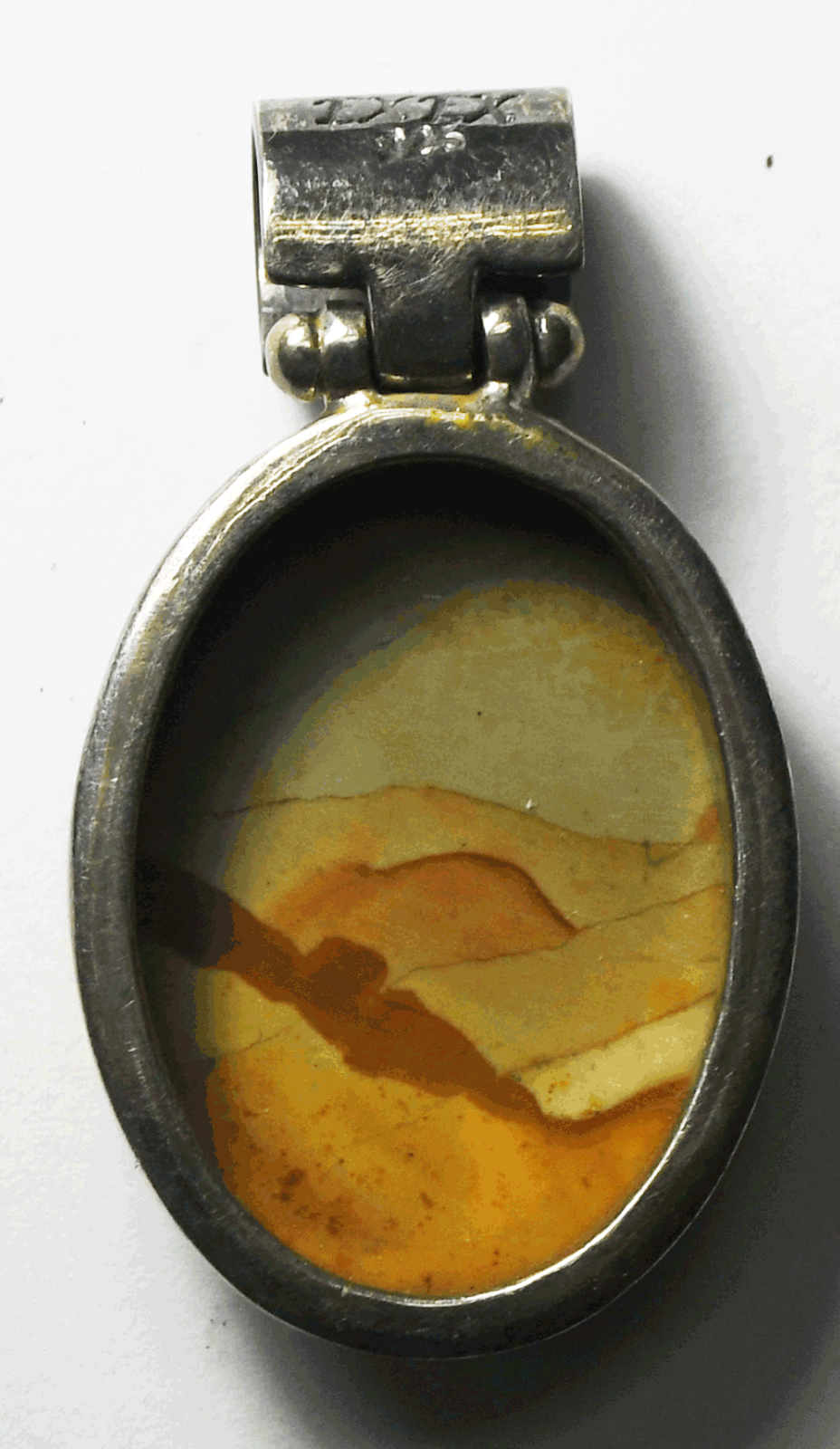 Sterling Silver Exex Claudia Agudelo Jasper Pendant 44mm x 25mm