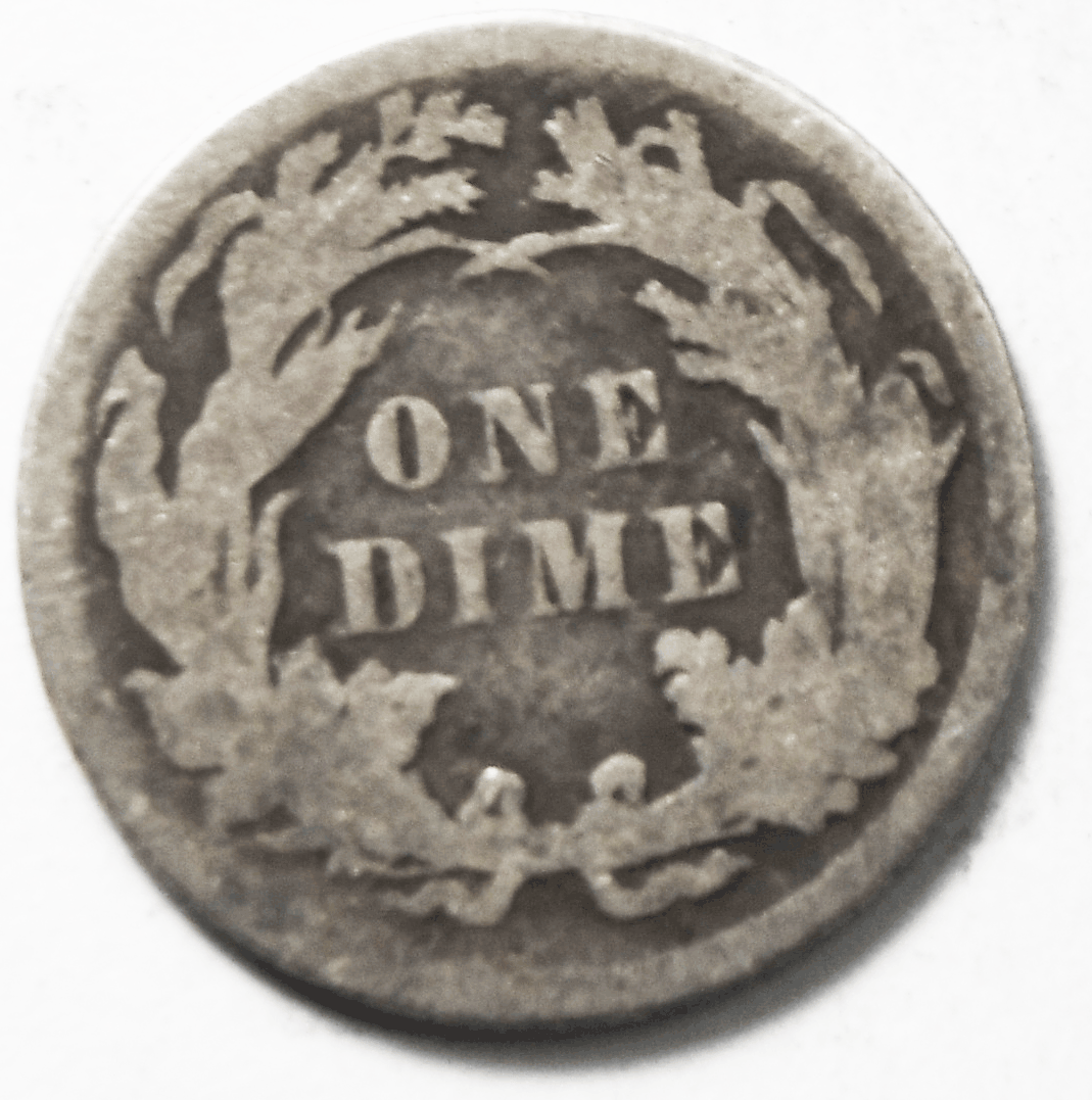 1885 10c Seated Liberty Silver Dime Ten Cents Philadelphia