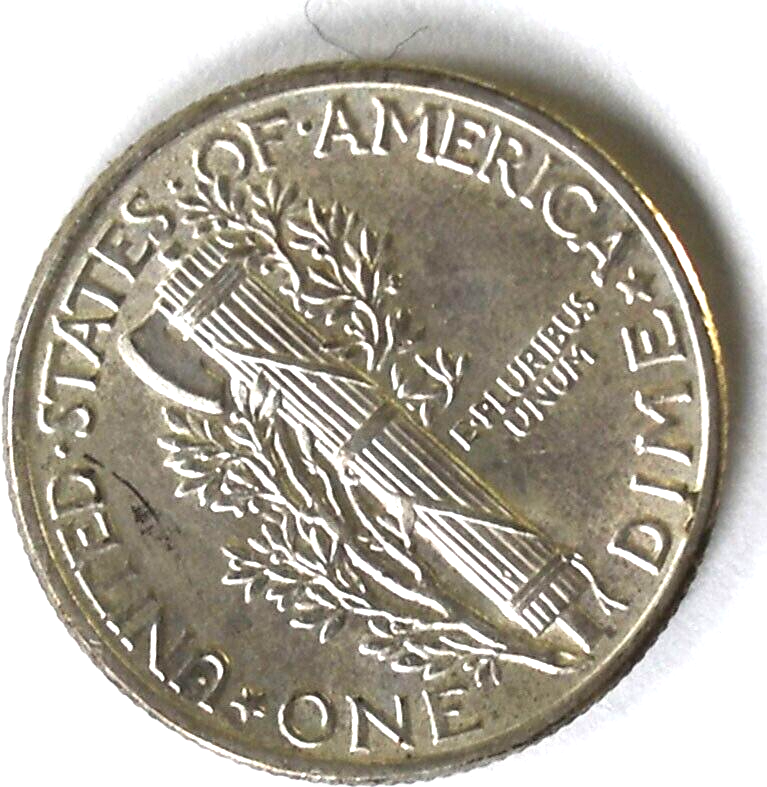 1944 10c Mercury Silver Dime Ten Cents Philadelphia AU