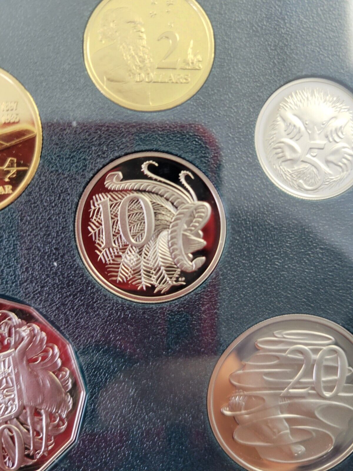 1997 Australian 6 coin Proof Set, $2, Sir Charles Kingsford Smith, Aviator