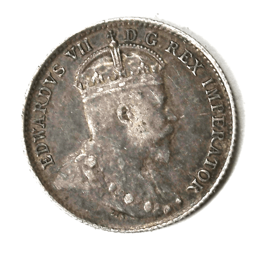 1906 Canada 5c Five Cents Silver Coin Half Dime KM# 13