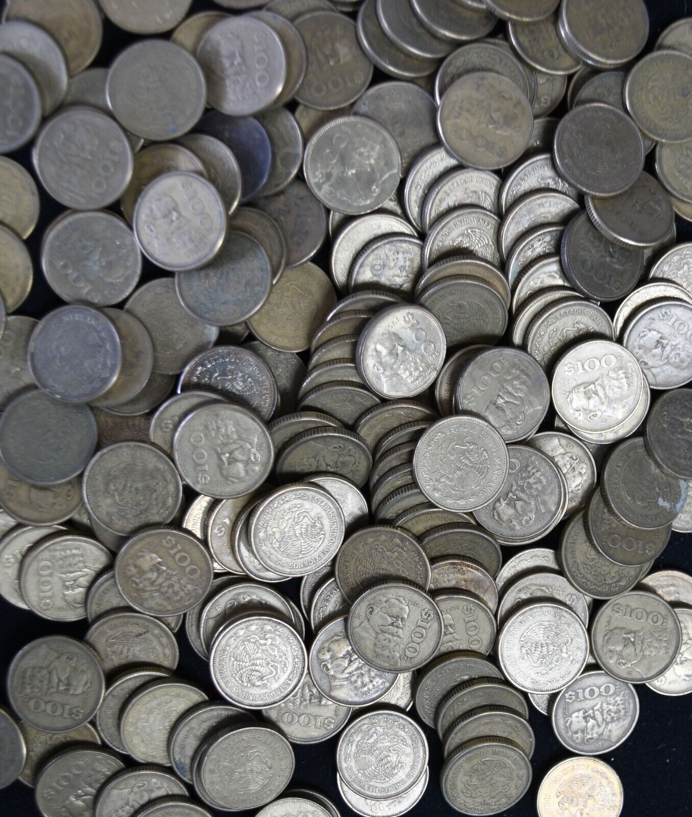 194pc Mexico 100 Pesos One Hundred 1984-1992 KM#493