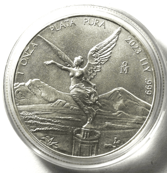 2023 .999 Silver 1oz Mexico Libertad Onza Coin BU