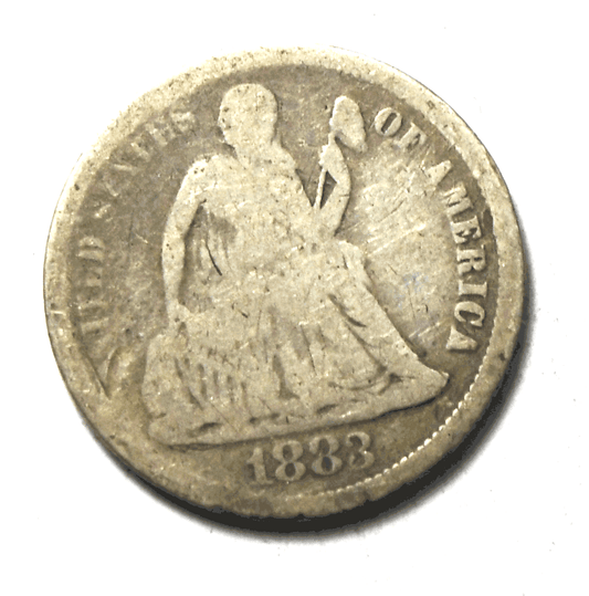 1883 10c Seated Liberty Silver Dime Ten Cents Philadelphia