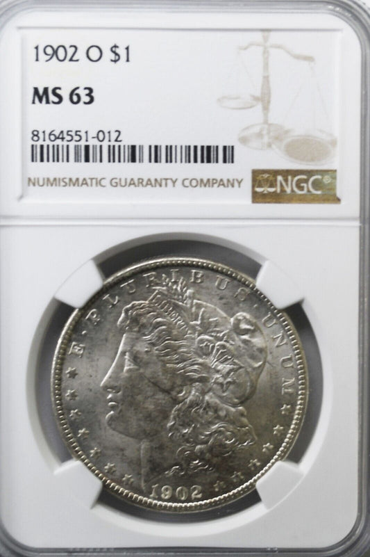 1904 O $1 Morgan Silver Dollar MS63 NGC New Orleans Uncirculated Clashed G