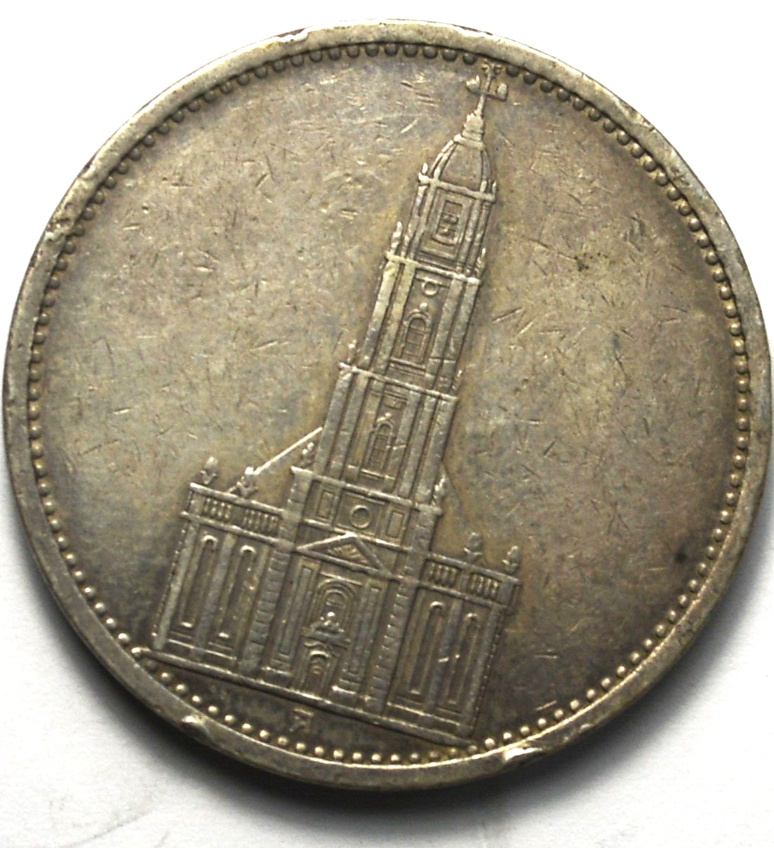 1935 A Germany Third Reich 5 Five Silver Reichsmark KM# 83