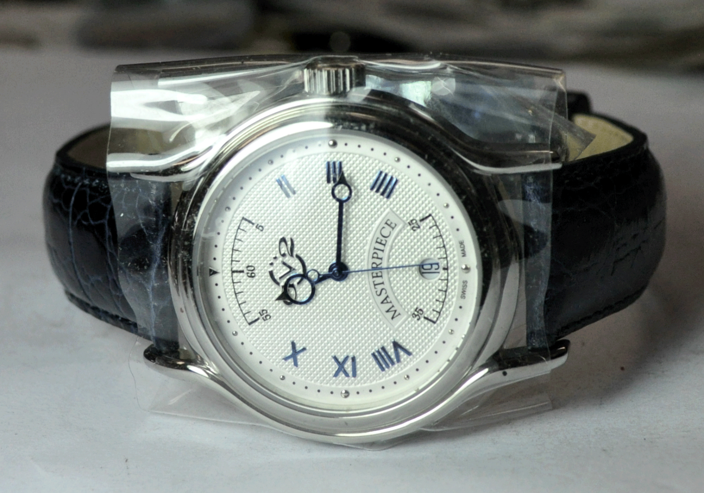 Men's Gevril Automatic Date 4141 Stainless 41mm w Box & Papers Checkered Dial