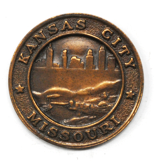 Kansas City Missouri City Hall Medal The Heart of America Skyline 32mm