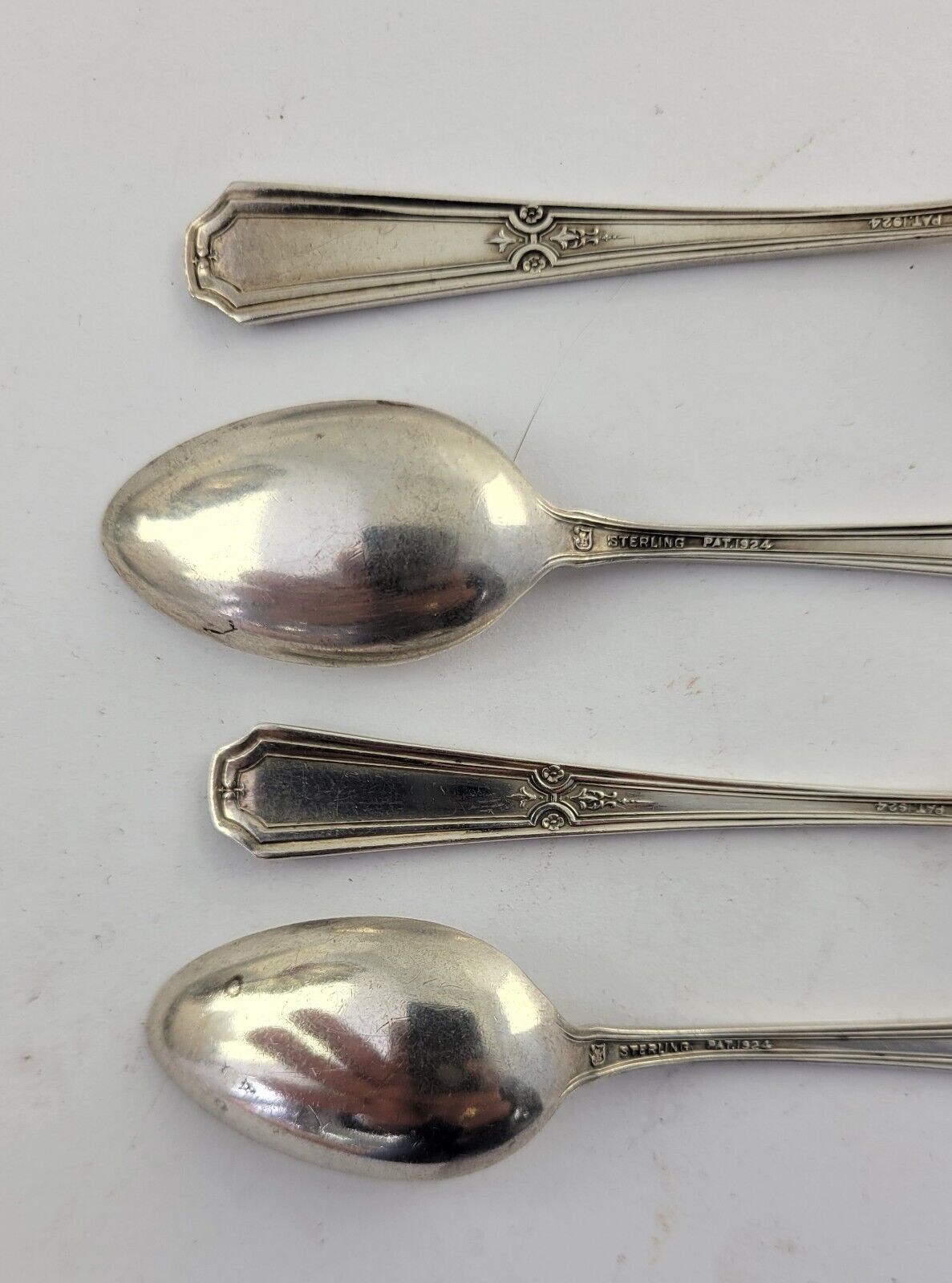 D'Orleans by Towle Sterling Silver 4 1/8"Demitasse Set Of 4 Spoons 1.25oz Total