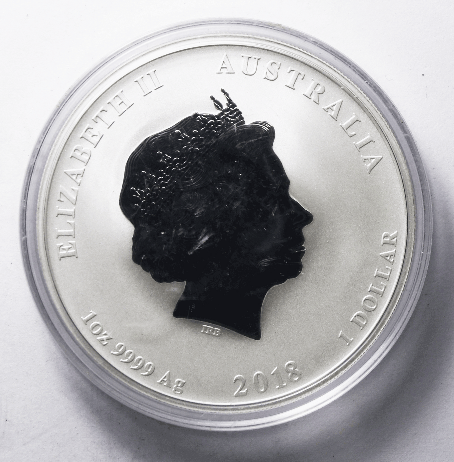 2018 P $1 One Dollar Australia Lunar Year of the Dog .9999 One Ounce Pure Silver