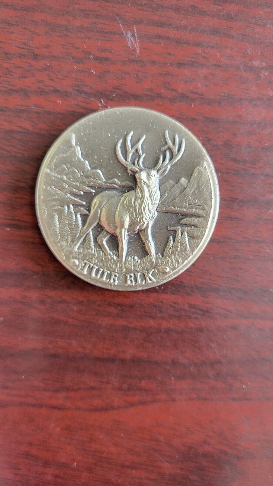 Longines Symphonette Sterling Tule Elk Wildlife Series Medal 1.1oz Coin