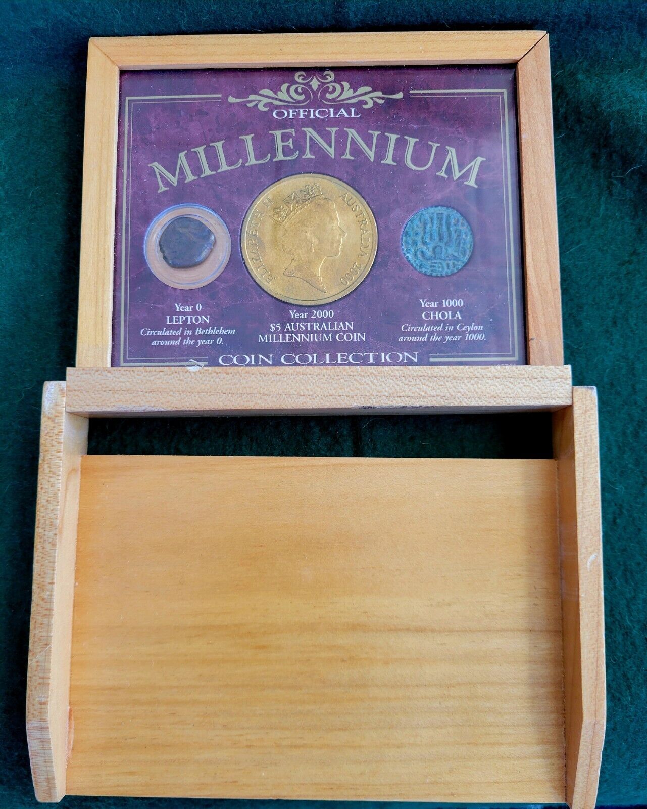 Australia Official Millennium Coin Collection with Wooden Stand