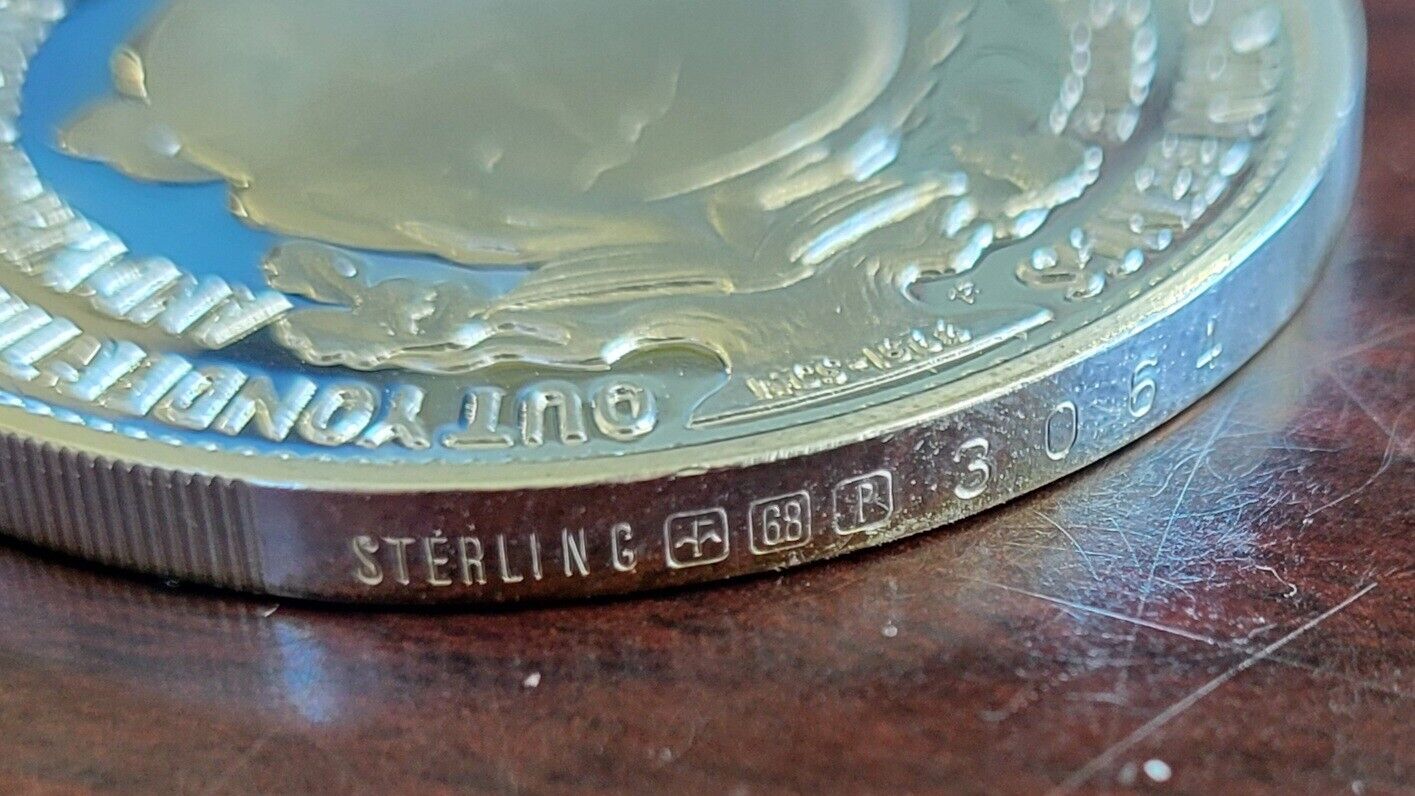 1968 Franklin Mint Albert Einstein Scientist Philosopher Medal