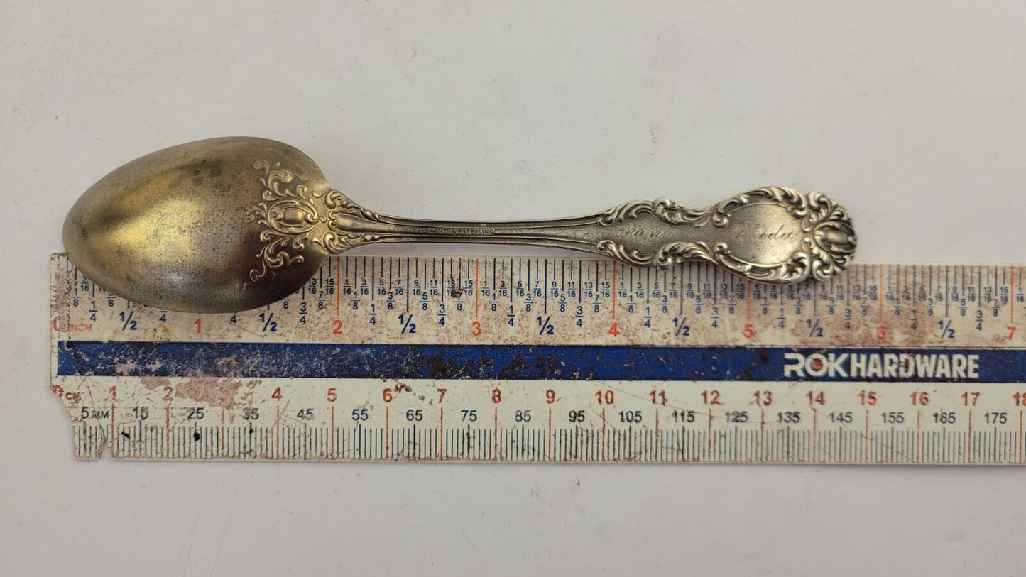1900 Kansas City Missouri Sterling 5 7/8" Souvenir Spoon w/Goldwash Bowl. 67oz.