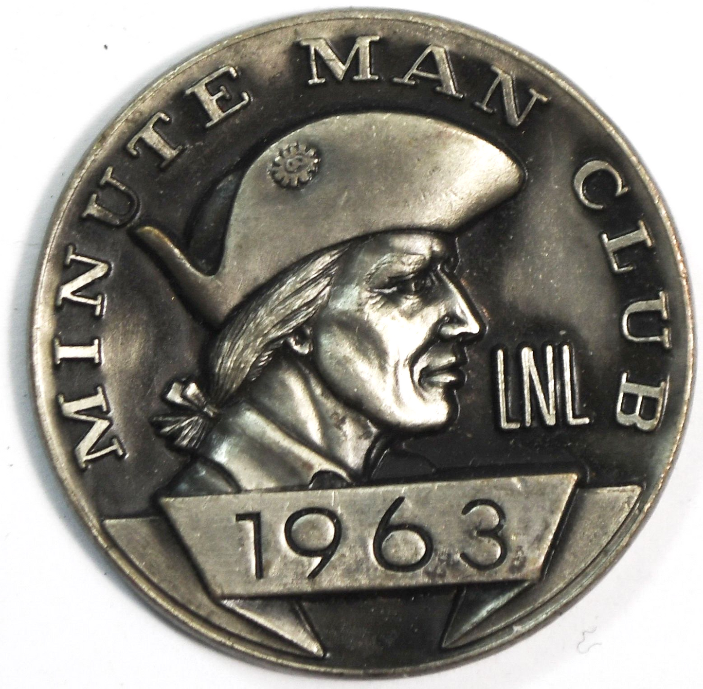 1963 Minute Man Club LNL Medal 32mm