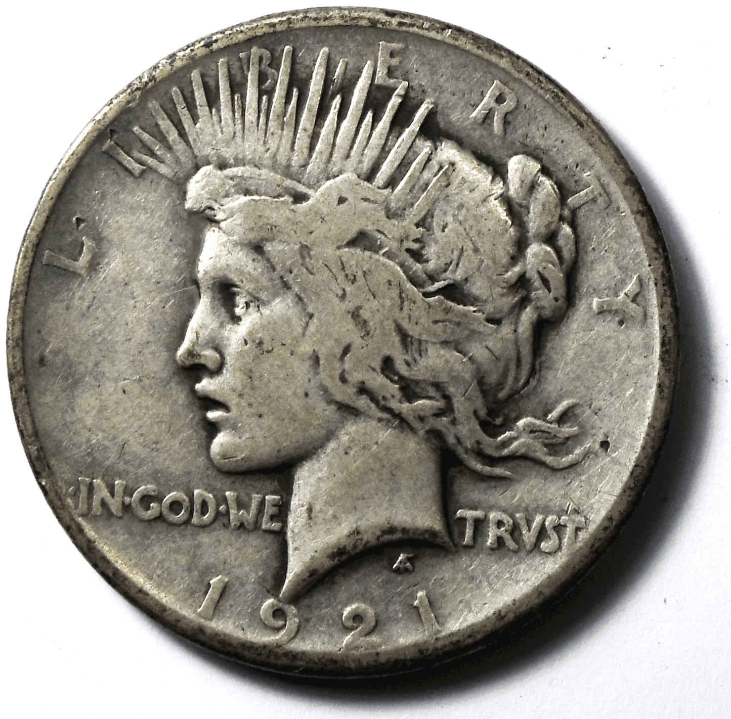1921 $1 Peace Silver One Dollar US Philadelphia Rare