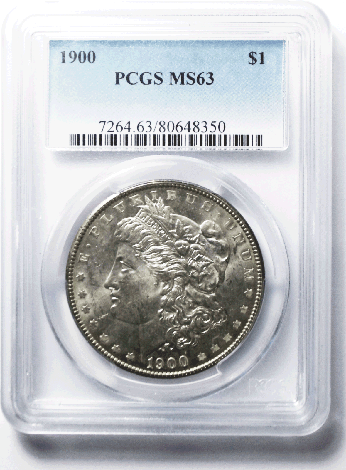 1900 $1 Morgan Silver One Dollar PCGS MS63 Philadelphia