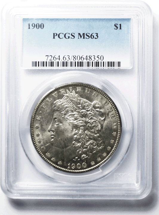 1900 $1 Morgan Silver One Dollar PCGS MS63 Philadelphia