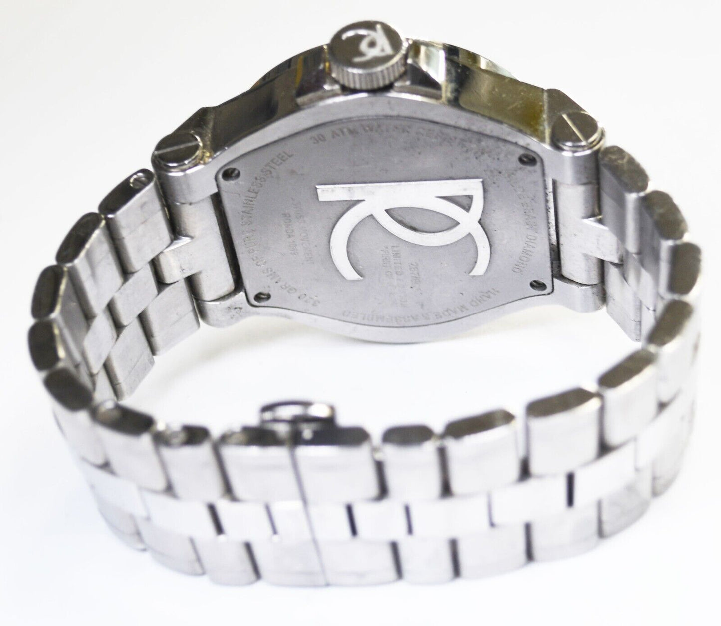 Renato LE 320g Stainless Steel 30ATM 50mm Wristwatch Blue Dial 7" Wrist