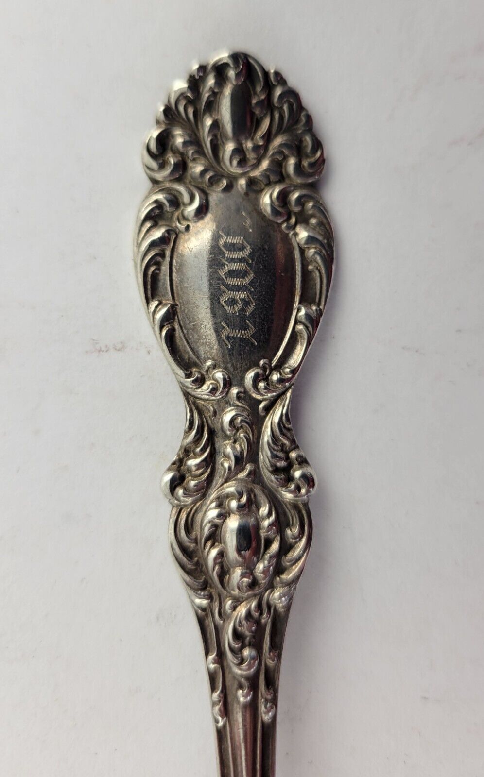 1900 Kansas City Missouri Sterling 5 7/8" Souvenir Spoon w/Goldwash Bowl. 67oz.
