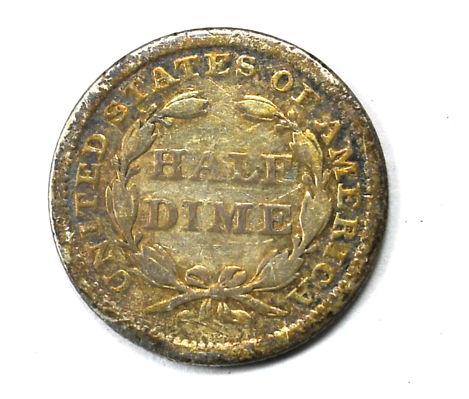 1841 H10c Seated Liberty Silver Half Dime Philadelphia Rare 5c