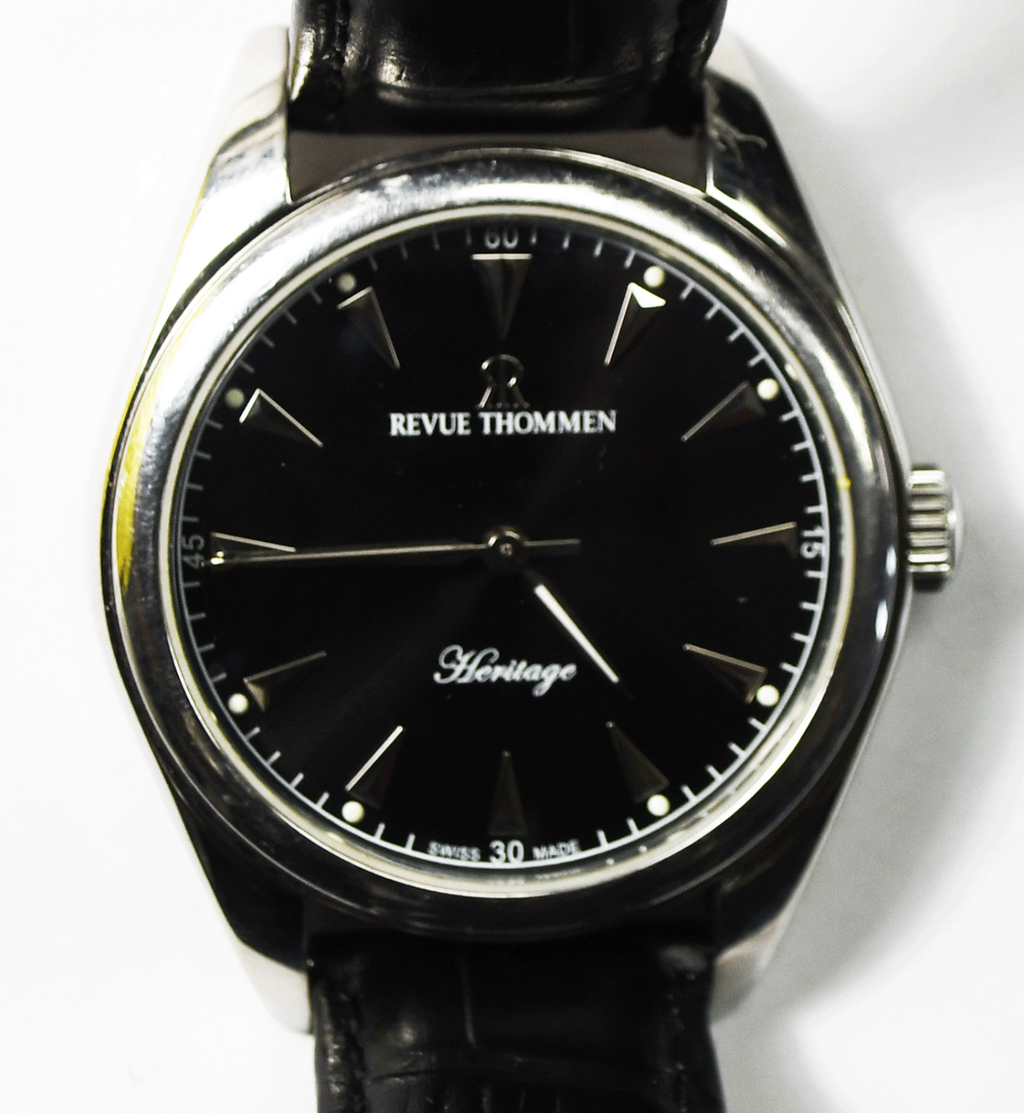 Men's Revue Thommen 27J Swiss Automatic 50m  21010 2DT  41mm Stainless