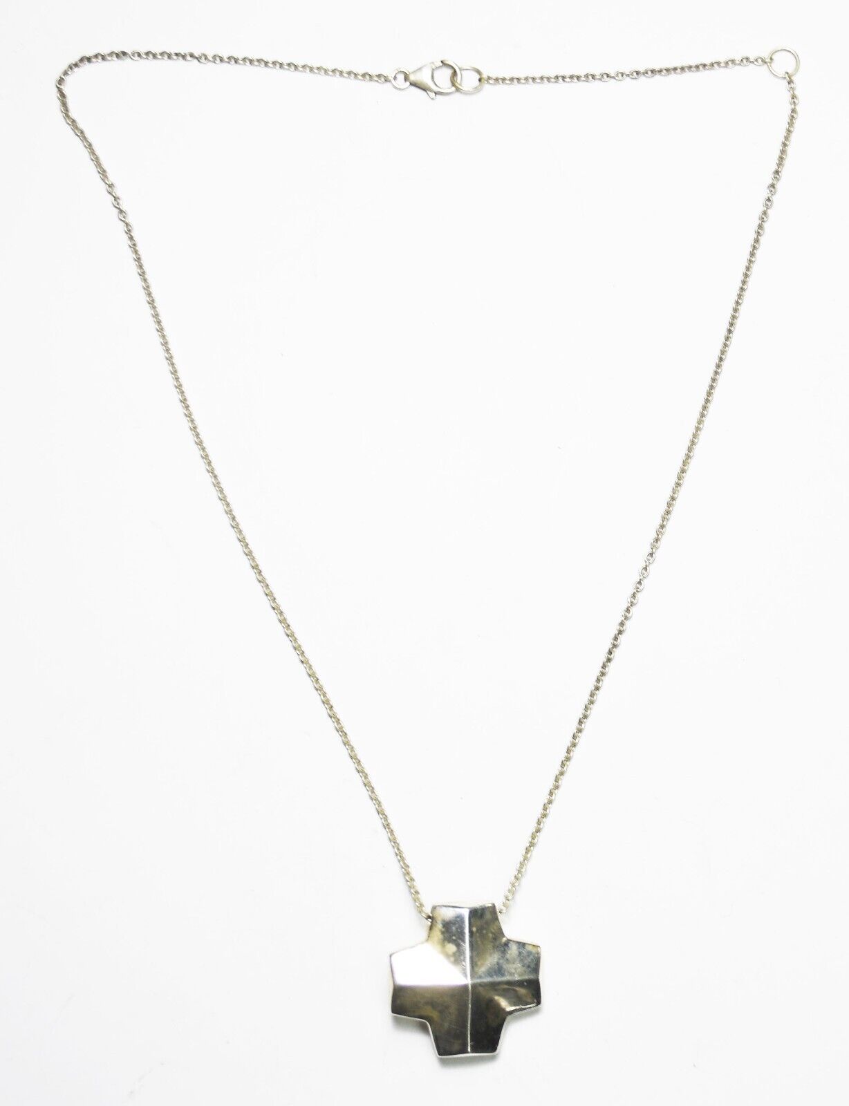Sterling Silver RLM Cross Slide Pendant 26mm 18"