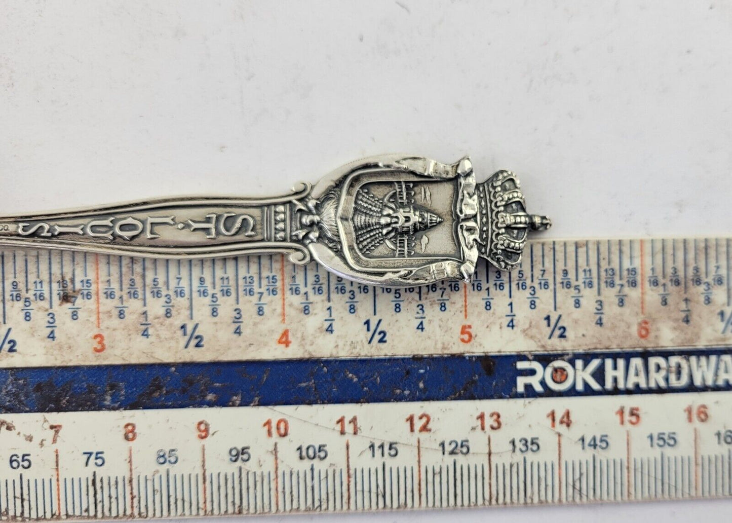 Sterling Souvenir Spoon 6 1/2" St. Louis MO U.S. Government Building .84oz.