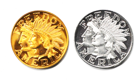T Johnson 1970 Freedom America Liberty Eagle Bicentennial Proof Medal Set 34mm