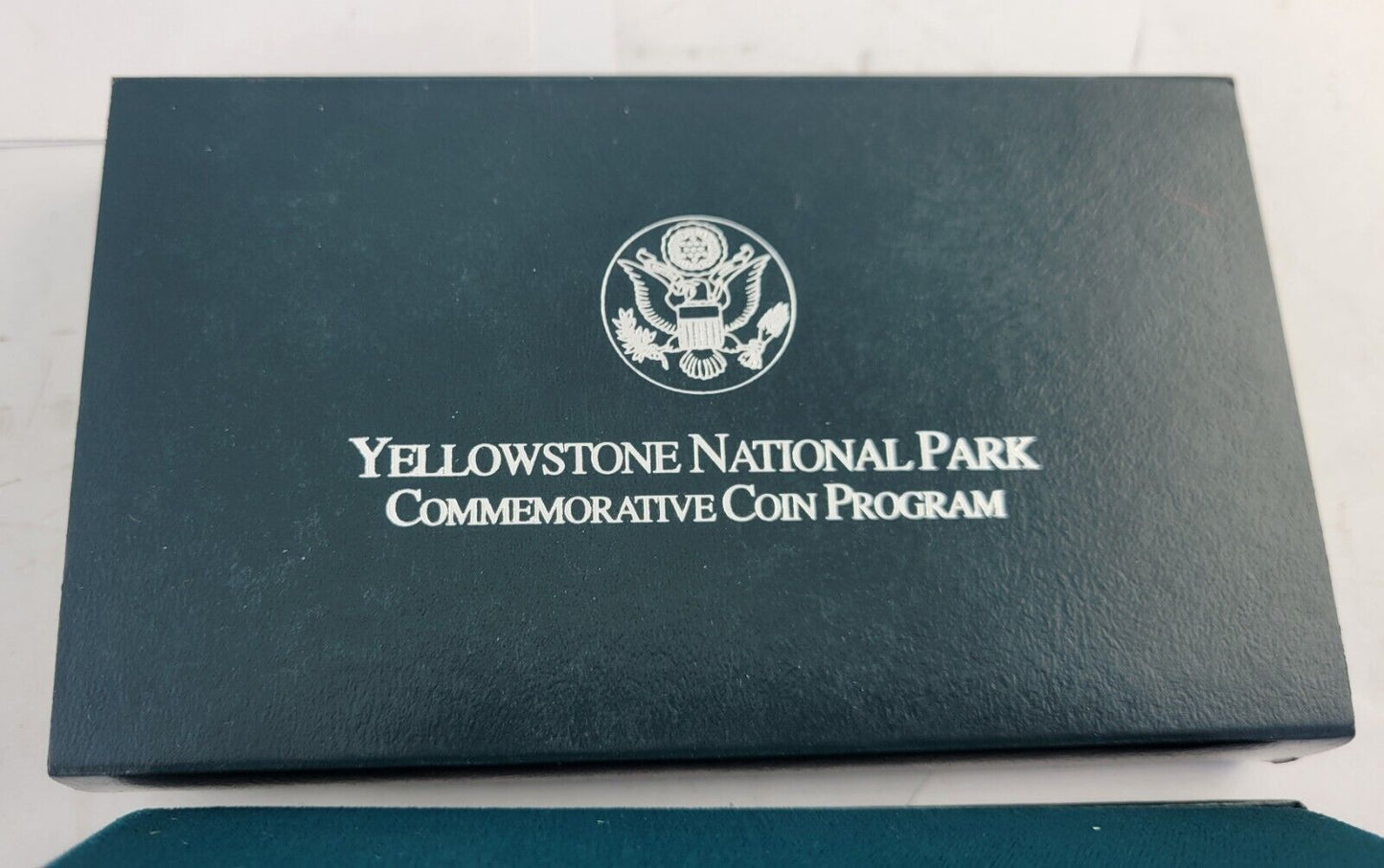 1999-P Yellowstone National Park Silver Commemorative Program 2 Coin Set Boxed