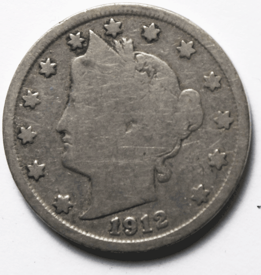 1912 S 5c V Liberty Nickel Five Cents Rare US San Francisco