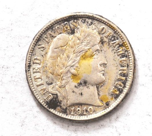 1910 10c Barber Liberty Dime Ten Cents US Philadelphia