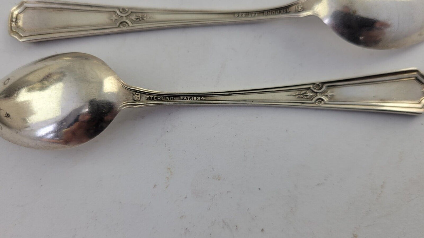 D'Orleans by Towle Sterling Silver 4 1/8"Demitasse Set Of 4 Spoons 1.25oz Total