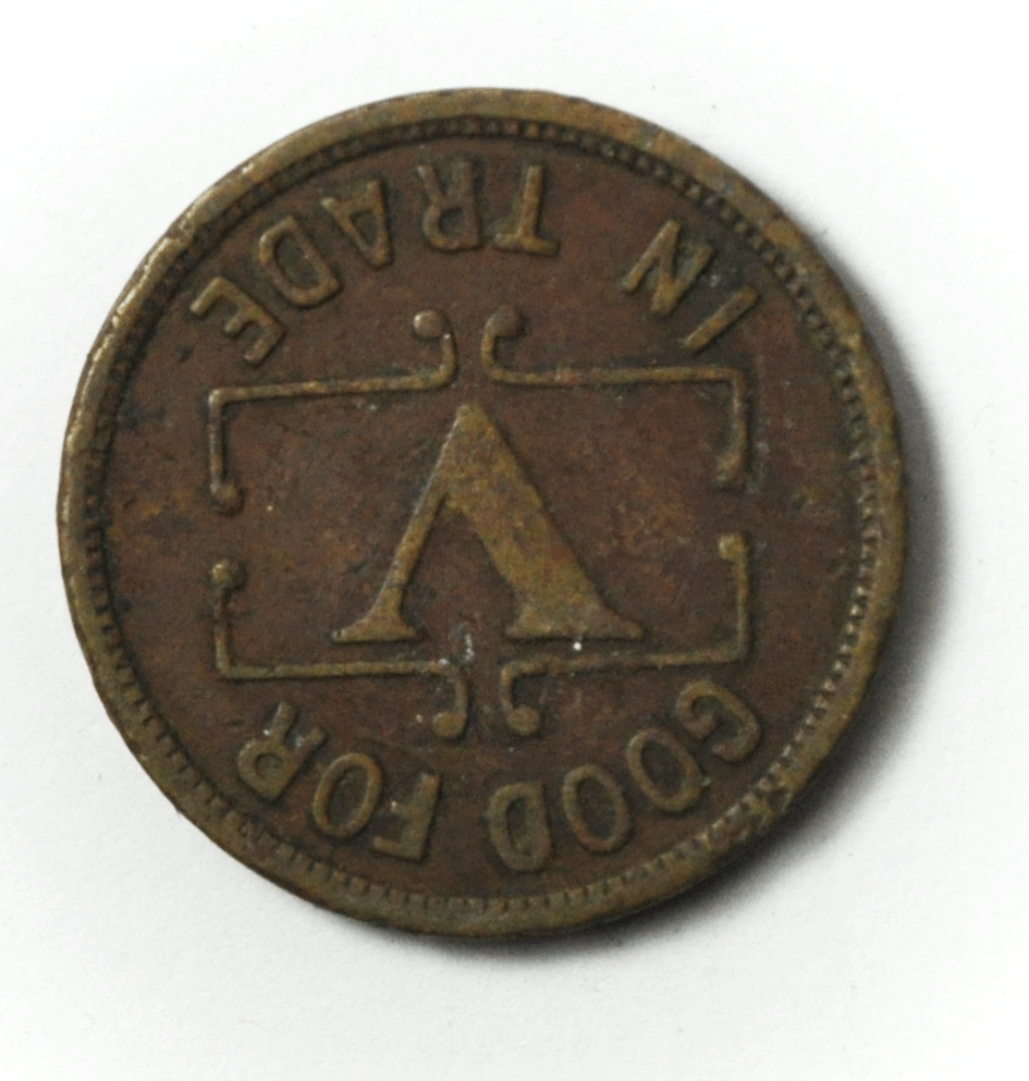 Miller's Pool Lunch KC Missouri V 5c Trade Token 22mm