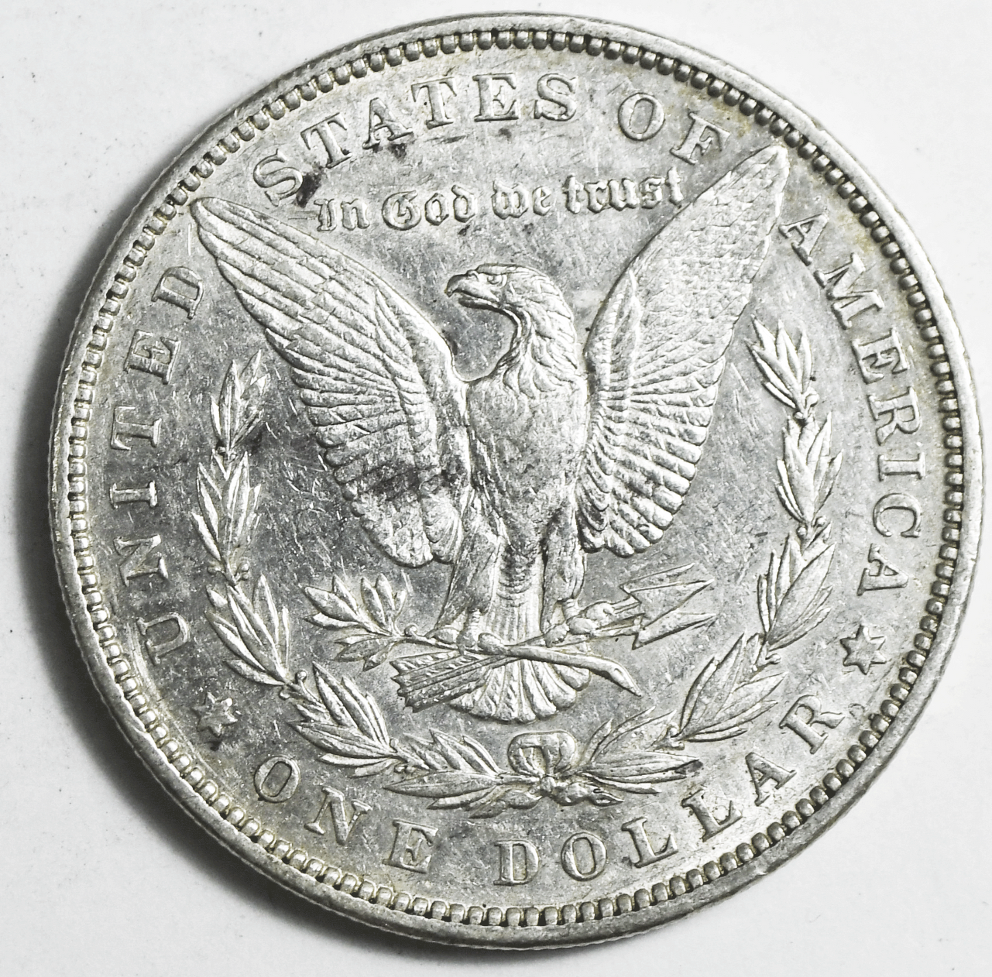 1890 $1 Morgan American Silver One Dollar Philadelphia AU