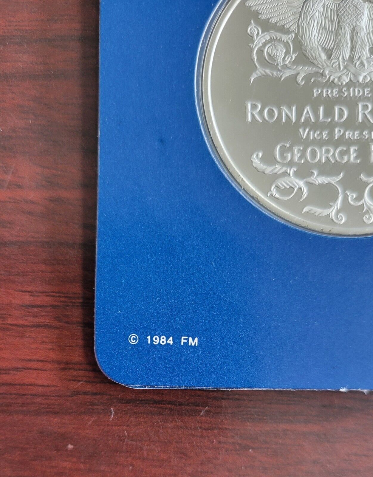 Official 1985 Ronald Reagan Bush Inaugural Medal .999 Fine Silver Limited Proof
