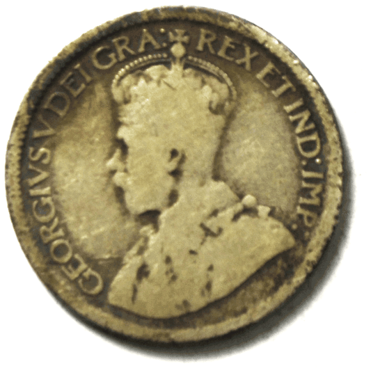 1913 Canada 10c Ten Cents Silver Coin Dime KM# 23