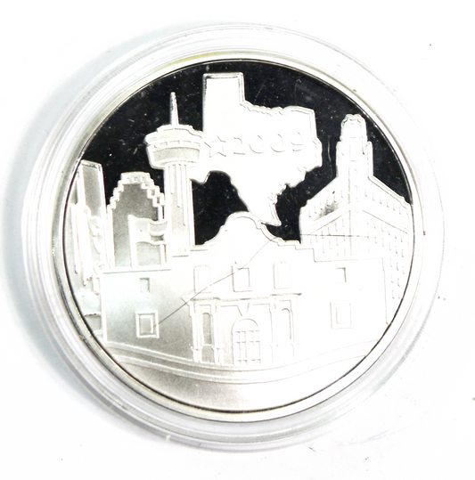 2009 Alamo Proof March 6 1836 Commemorative Medal 39mm