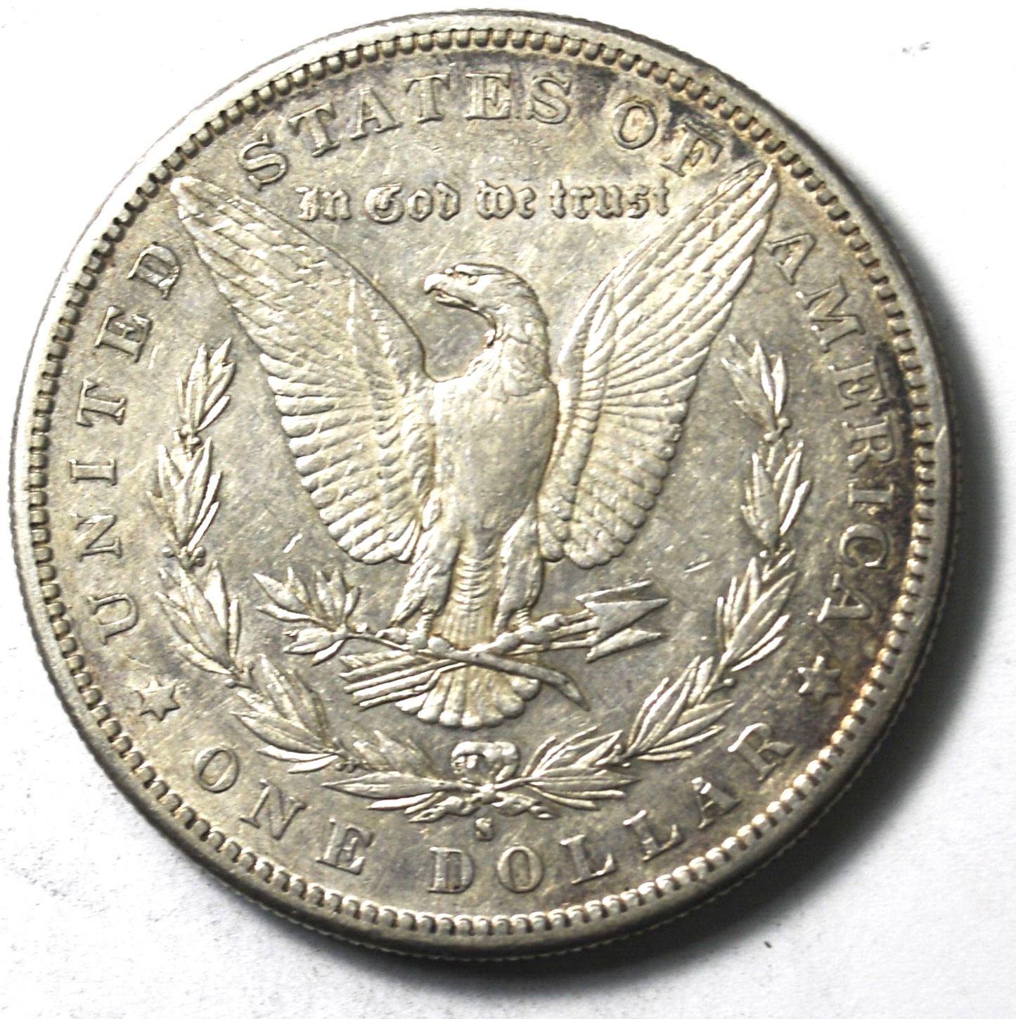 1882 S $1 Morgan Silver One Dollar San Francisco AU