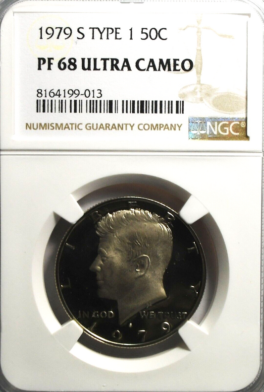 1979 S 50c Kennedy Half Dollar NGC PF68 Ultra Cameo Proof San Francisco