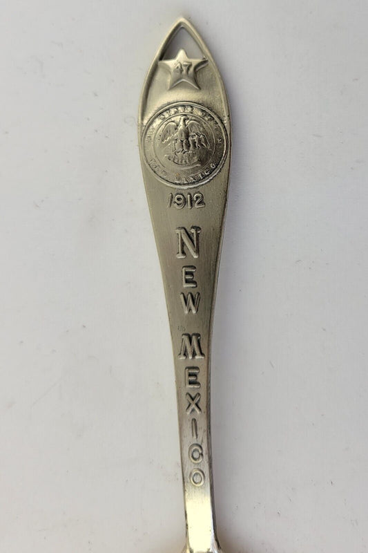 New Mexico Sterling Silver 4 1/4" Souvenir Spoon .31oz. By Bell Trading Post