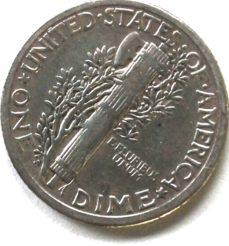1916 S 10c Mercury Silver Dime Ten Cents San Francisco