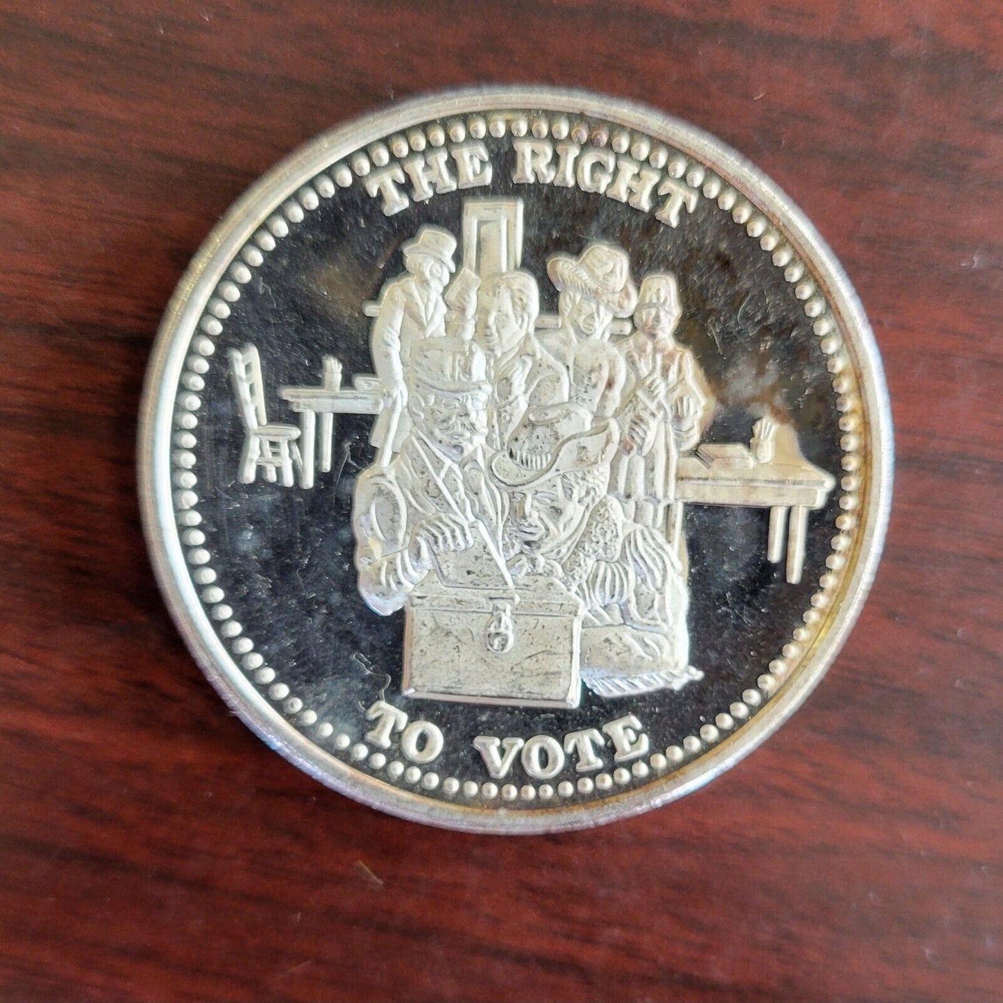 The Right To Vote .999 Fine Silver Johnson Matthey 1oz. Round
