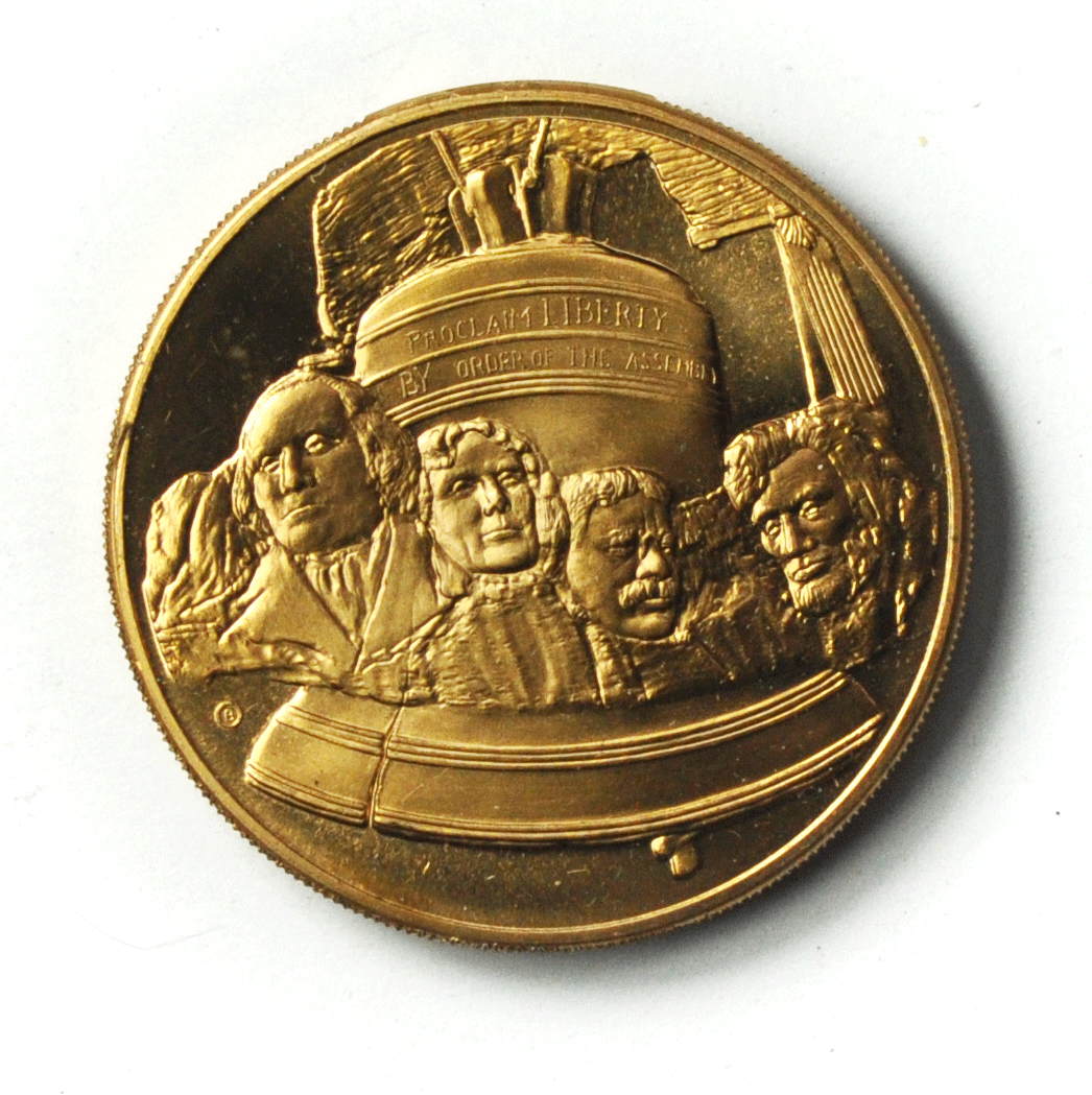 1976 Bicentennial Silver Mint Limited Edition Bronze 1.16oz Medal