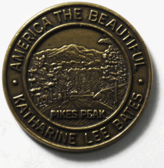 America the Beautiful Pikes Peak Katharine Lee Bates Medal 29mm