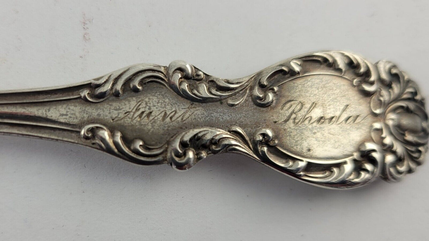 1900 Kansas City Missouri Sterling 5 7/8" Souvenir Spoon w/Goldwash Bowl. 67oz.