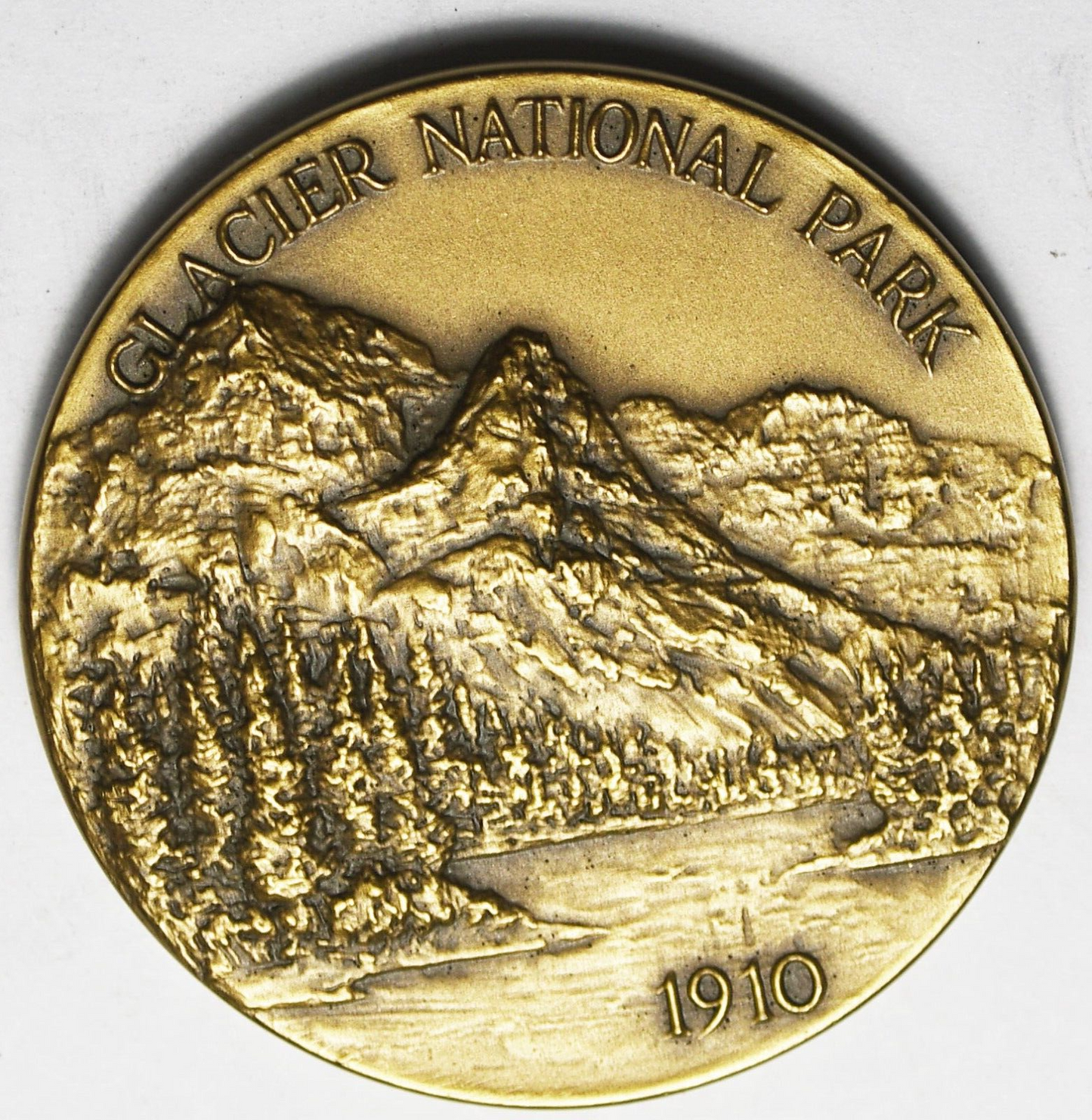1972 Glacier National Park Centennial Medallic Art Medal 38mm w Box