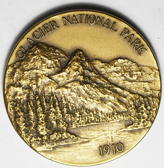 1972 Glacier National Park Centennial Medallic Art Medal 38mm w Box