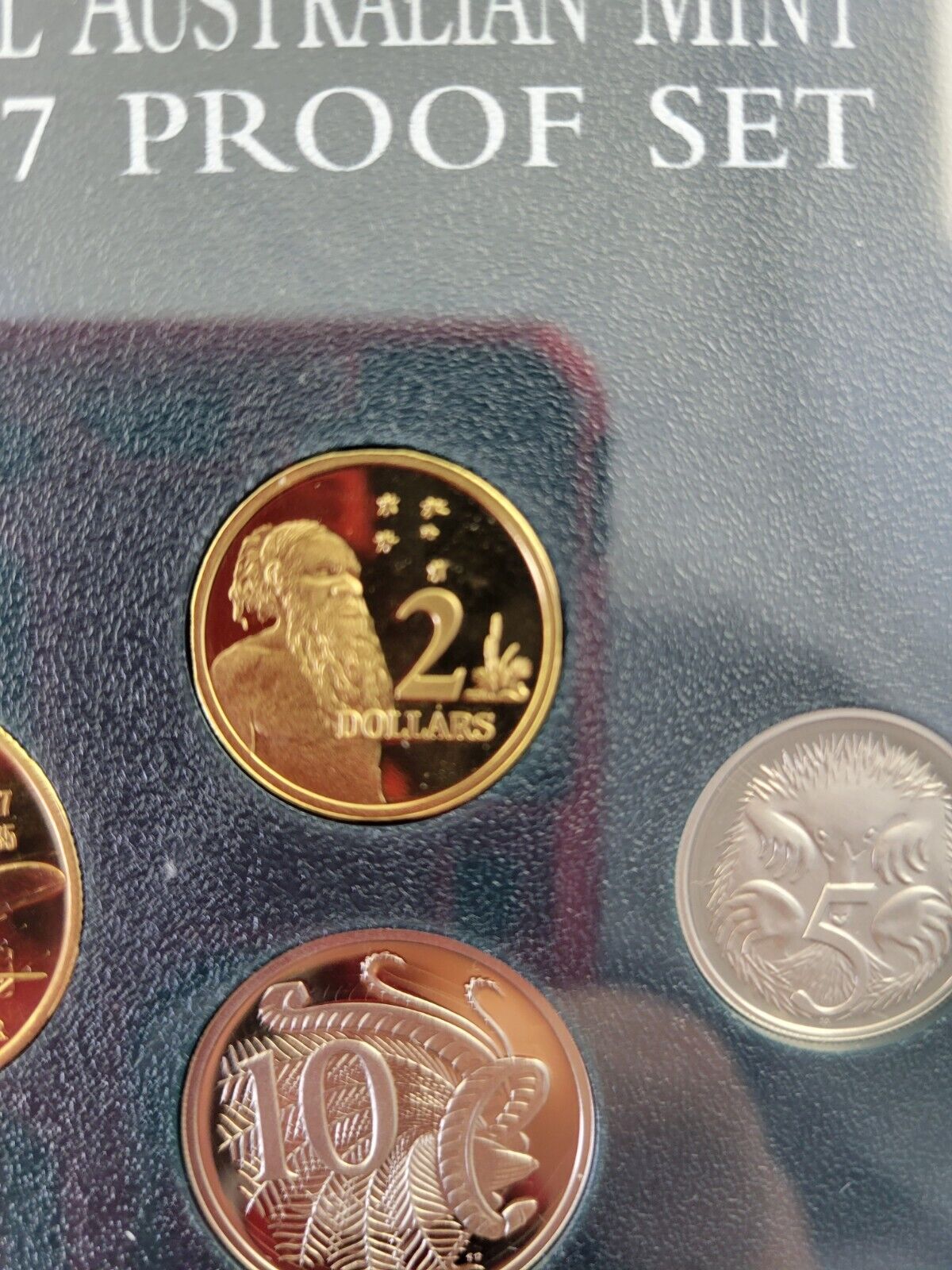 1997 Australian 6 coin Proof Set, $2, Sir Charles Kingsford Smith, Aviator